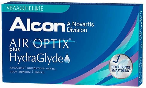 Air Optix plus HydraGlyde (+1.25/8.6/6 )