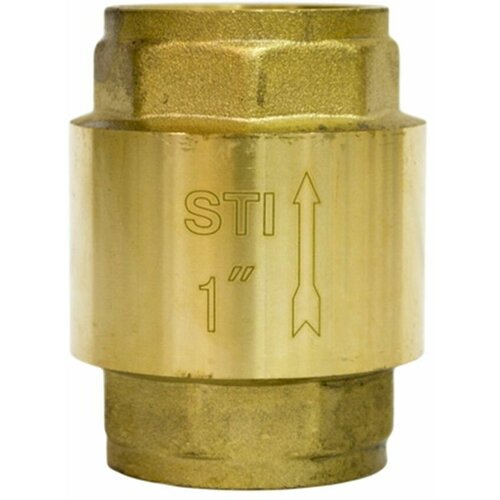 Клапан для воды, 1 (25 мм), латунь, обратный, шток пвх, STI