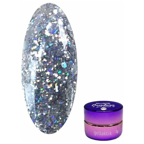 Gellaktik Гель-краска PANDORA SCALE №01 серебро 7 гр