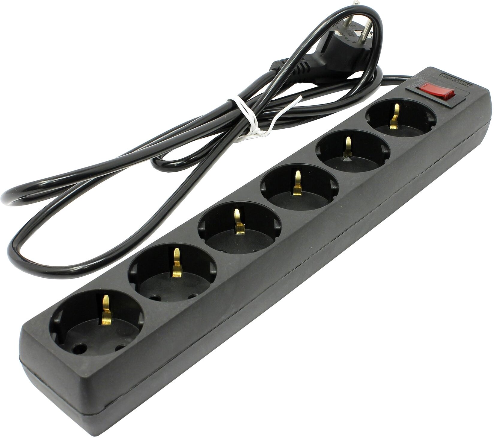 Сетевой фильтр ExeGate SP-6-1,8, 6 розеток, 1,8 м, Black - фото №3