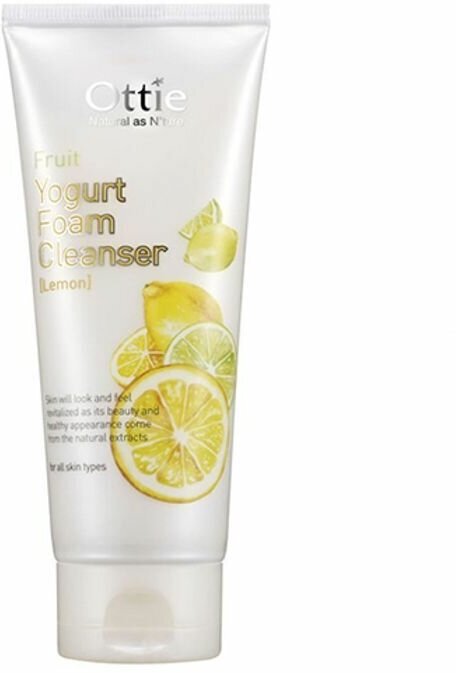 Ottie Йогуртовая пенка для умывания с экстрактом лимона Fruit Yogurt Foam Cleanser-Lemon