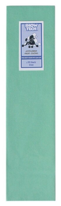 Рисовая бумага для папильоток зелёная Show Tech Rice Paper Green (арт. 65STE005)