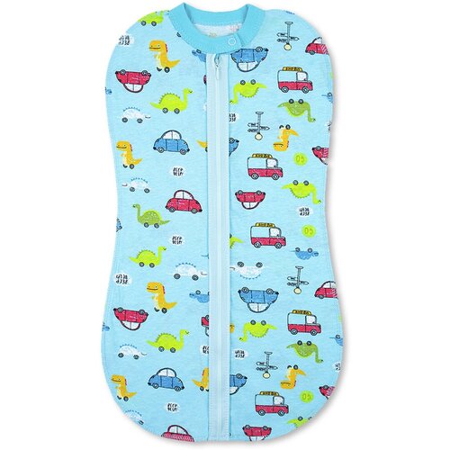 Спальник - Голубой - Машинки размер 62 48500₽