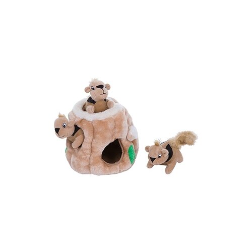 OutwardHound игрушка-головоломка для собак Hide-A-Squirrel (спрячь белку), малая, 12 см