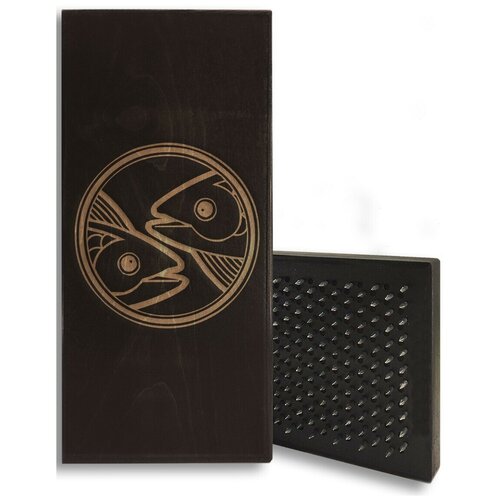 фото Доска садху с динамическими гвоздями, знак зодиака - 4 шаг 10мм черная goodwood