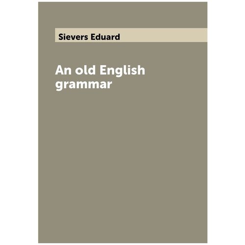 An old English grammar