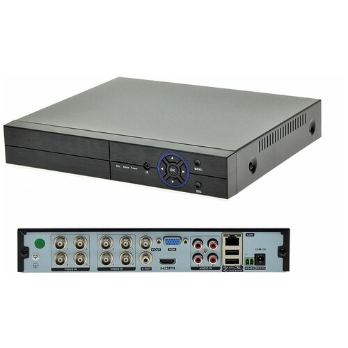 Видеорегистратор 8-канальный с поддержкой 5Мп камер видеонаблюдения форматов AHD/ XVI/ TVI/ CVI/ CVBS/ IP