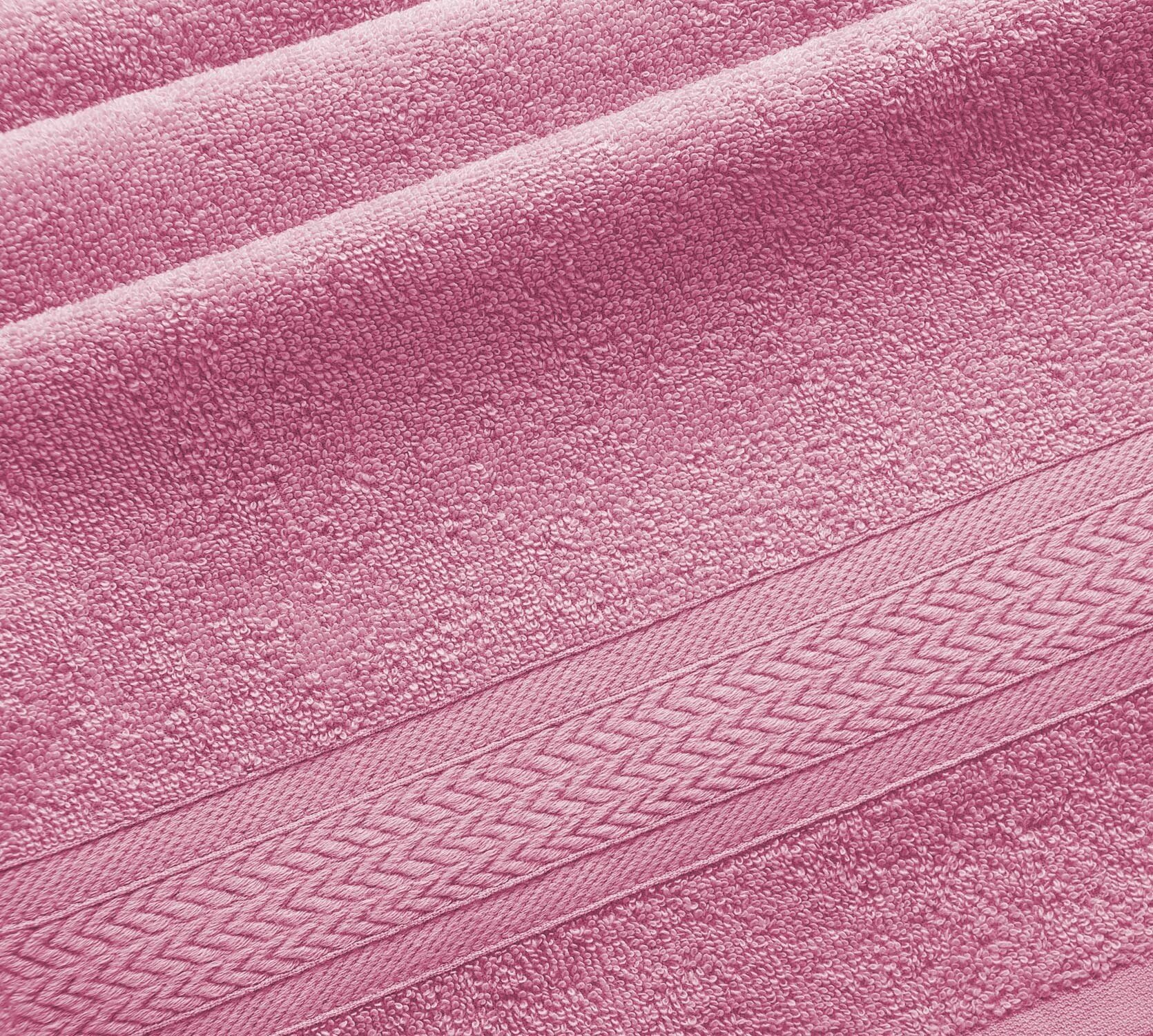 Полотенце махровое Утро розовый (70x140) - фотография № 1