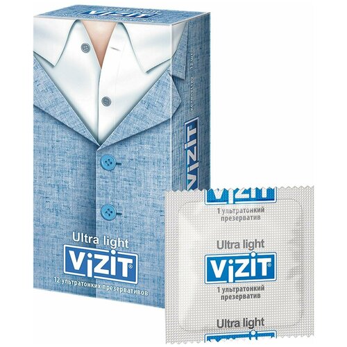 ViZiT / Презервативы ViZiT Ultra light Ультратонкие 12шт 3 уп презервативы vizit ultra light 12 шт