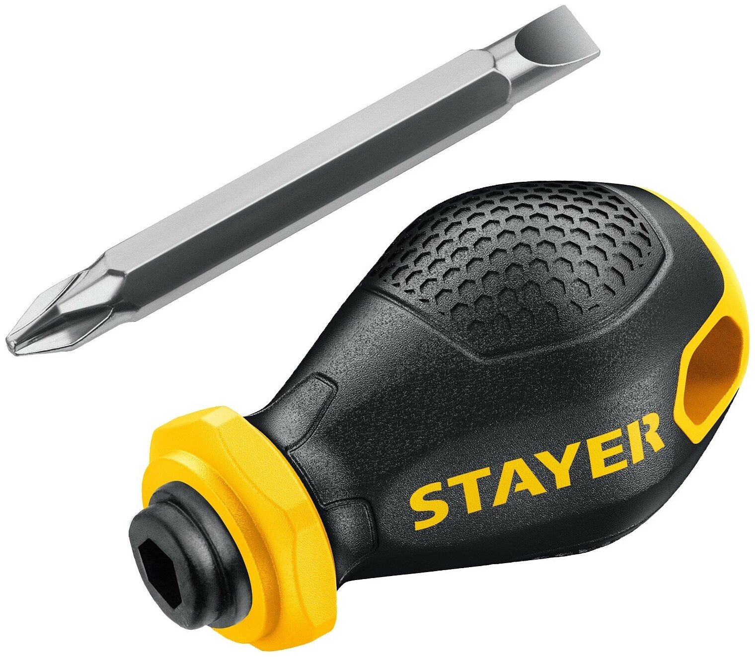 STAYER Hercules-Mini 2-in-1 38 мм переставная отвертка PH2/SL6 2511_z02