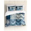 Комплект постельного белья Плитка с морскими узорами, 1,5-спальный (пододеяльник+2 наволочки) - изображение