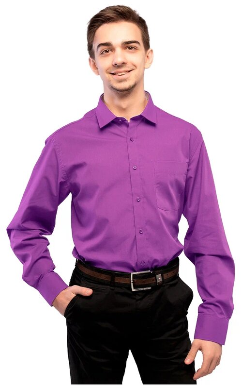 Рубашка Imperator, размер 52/L/170-178, фиолетовый