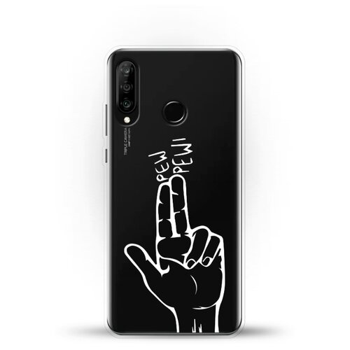 фото Силиконовый чехол pew-pew на huawei p30 lite andy & paul