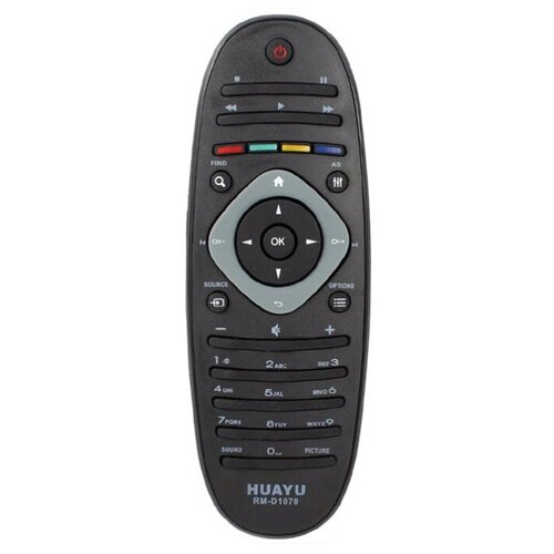 Пульт ДУ Huayu RM-D1070 для Philips, черный replace rm 120c for rc19335003 01p use for philips tv smart tv remote control for rc0301 01 rc0770 rc19036002 rc2030 rc2080