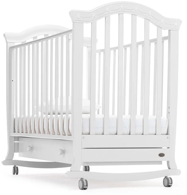 Детская кровать Nuovita Perla dondolo (Bianco/Белый)