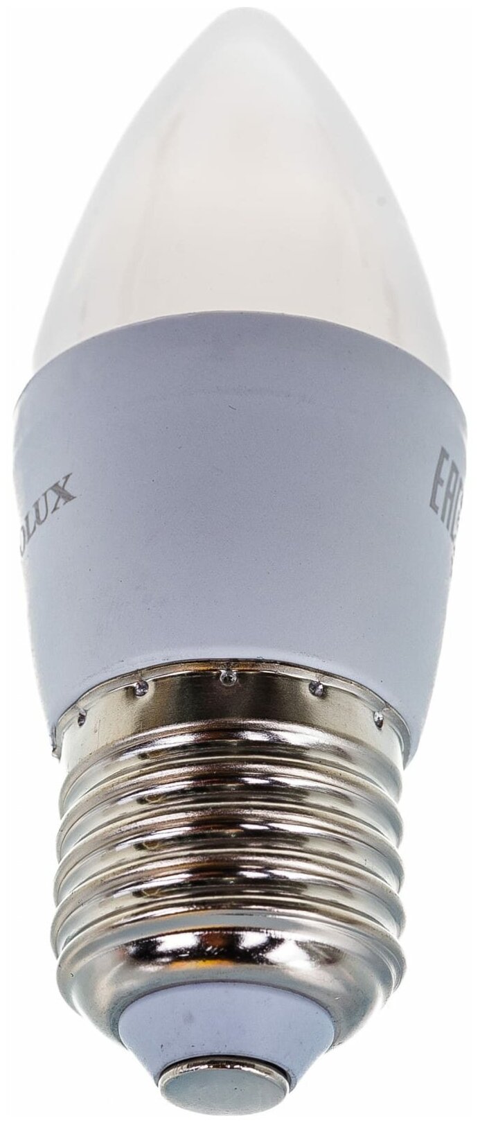 Светодиодная лампа Eurolux LL-E-C37-6W-230-4K-E27/свеча, 6Вт, нейтральный, Е27 76/2/10 - фотография № 4