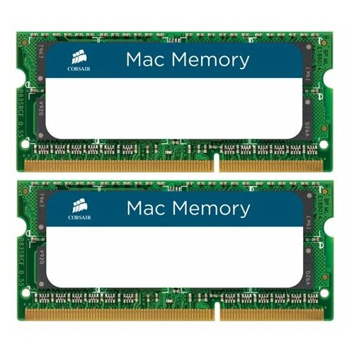 Модуль памяти Corsair Mac DDR3 SO-DIMM 1333MHz PC3-10600 - 16Gb KIT (2x8Gb) CMSA16GX3M2A1333C9
