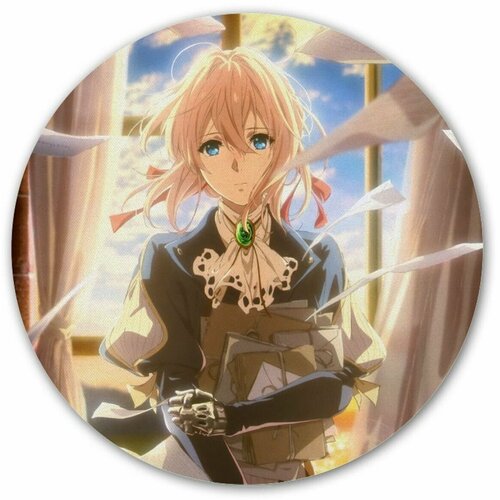 Коврик для мышки круглый Violet Evergarden