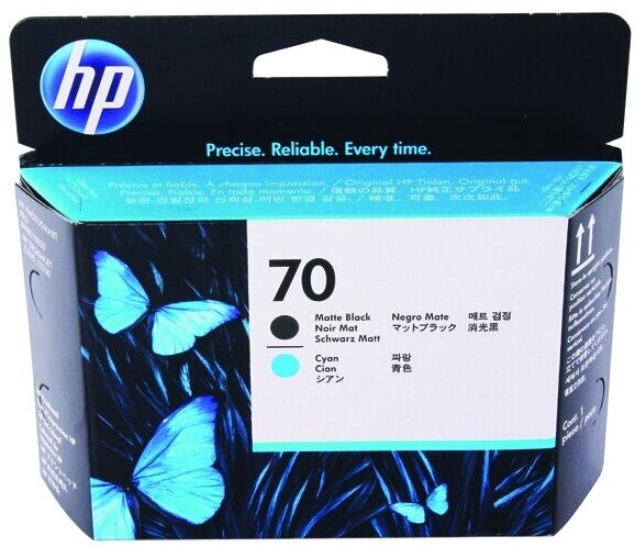 Печатающие головки Hewlett-Packard C9404A (HP 70) Matte Black / Cyan