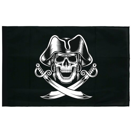 Пиратский флаг (тип 19) 90х135 см