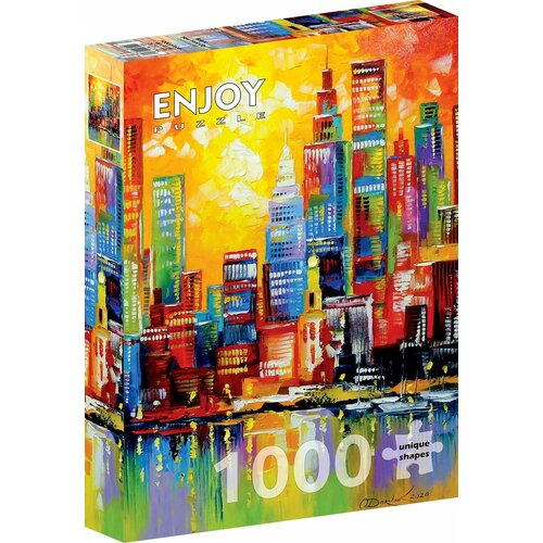 пазл times square нью йорк educa 1000 деталей Пазл Enjoy 1000 деталей: Яркий Нью-Йорк