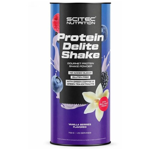 шоколад scitec nutrition protein delite shake протеиновый коктейль 700 г scitec nutrition Scitec Nutrition Protein Delite Shake (700 гр) (ваниль ягода)