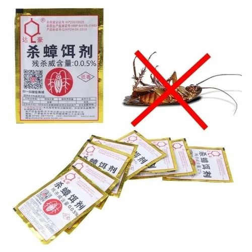 Средство против тараканов / китайская отрава от тараканов и насекомых Дуст / 8 шт.