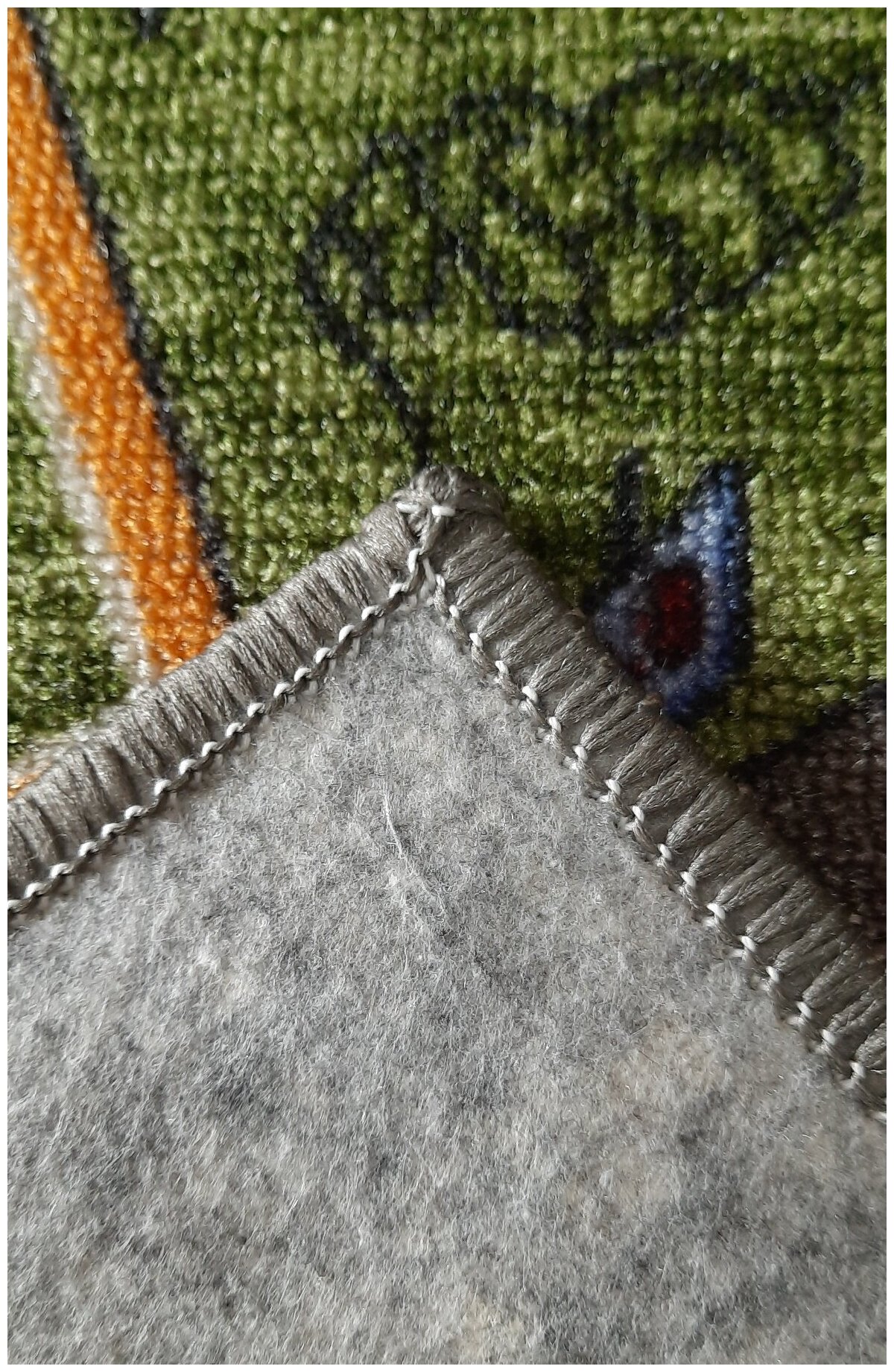 Ковровая дорожка на войлоке, Витебские ковры, с печатным рисунком, городок, детская, 0.8*2 м - фотография № 4