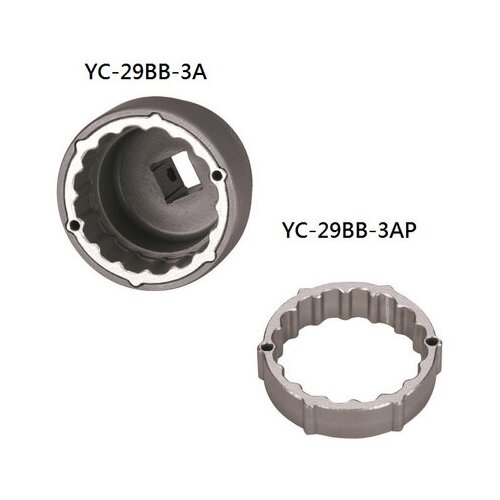 Съёмник каретки Bike Hand YC-29BB-3A с внешними подшипниками в виде втулки с алюминиевой проставкой, под ключ 24 мм или вороток 1/2