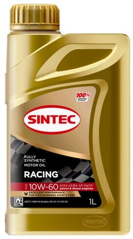 Sintec Racing 10W-60 A3/B4 SN/CF 1л (999842)