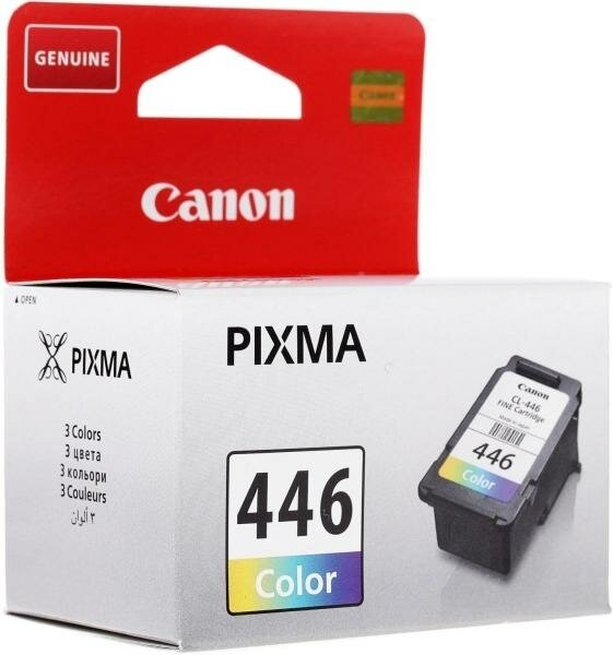 Картридж Canon CL-446 для PIXMA MG2440/2540. Цветной. 180 страниц.