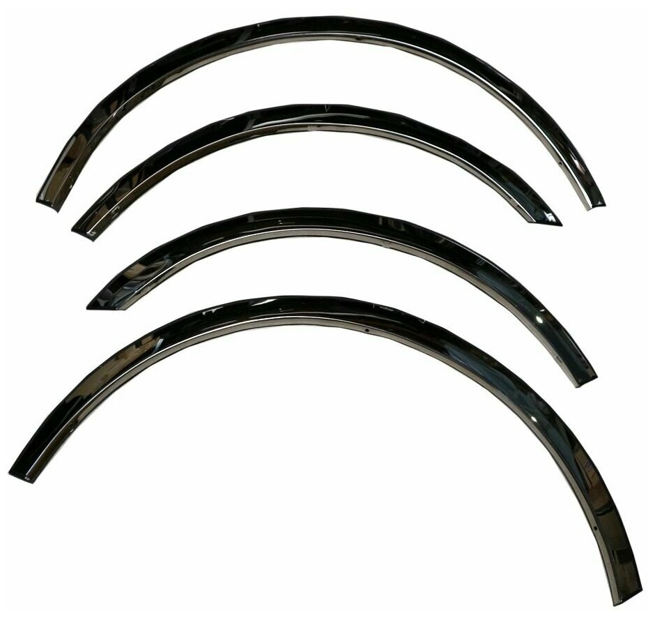 Хромированные накладки на арки колес Hyundai Elantra 5 2011+ короткие / Хендай Элантра 5 2011+