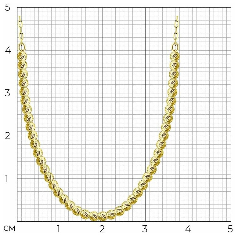 Колье Diamant, желтое золото, 585 проба