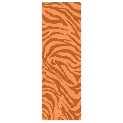 фото Коврик posa nonslip pro tiger, 183х61х0.6 см orange рисунок