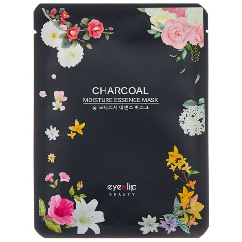 фото Eyenlip Moisture Essence Mask Charcoal тканевая маска с древесным углём, 25 мл