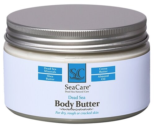 SeaCare Масло для тела для сухой, грубой или потрескавшейся кожи Dead Sea Body Butter, 250 г