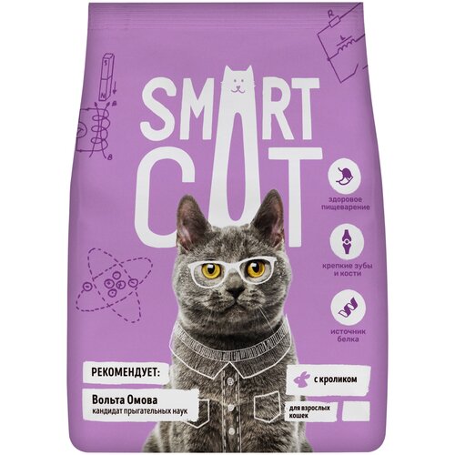 Сухой корм для кошек Smart Cat с кроликом 1.4 кг