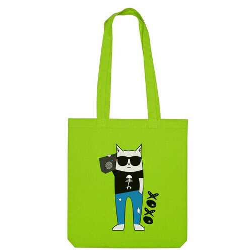 Сумка шоппер Us Basic, зеленый котэ сумка 772527 5xs белый