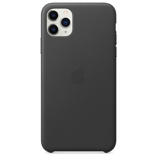 фото Чехол-накладка apple кожаный для iphone 11 pro max черный