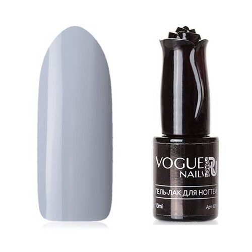Гель-лак для ногтей Vogue Nails пыльный плотный пастельный приглушенный, голубой, 10 мл