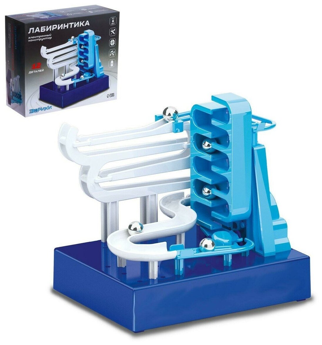 Электронный конструктор Эврики Лабиринтика, 12 деталей (7025873)