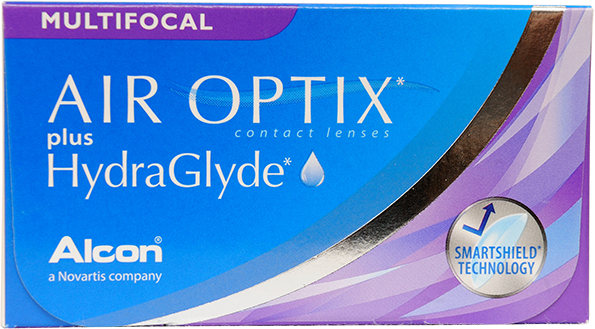 Контактные линзы Alcon, AIR OPTIX plus HydraGlyde Multifocal, Ежемесячные, -4,00 / 14,2 / 8,6 / Med / 3 шт.