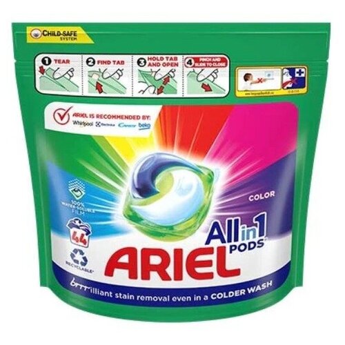 Капсулы для стирки ARIEL Pods All in 1 Color, 44шт.
