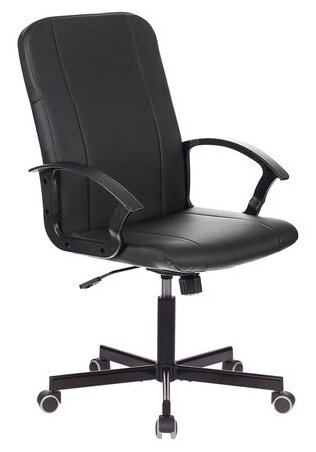Кресло офисное BRABIX Simple EX-521 экокожа, черное (532103)