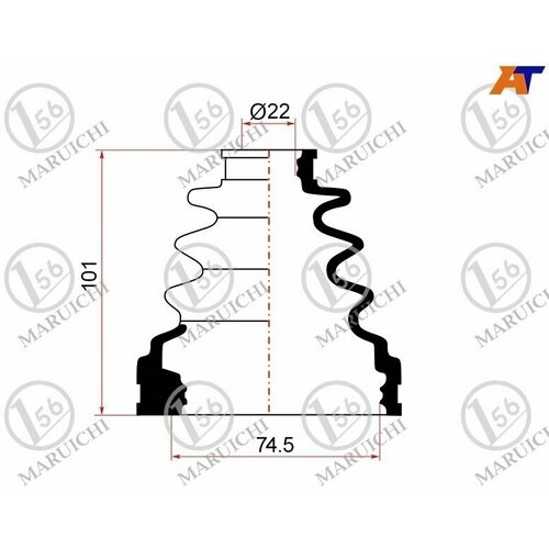 Пыльник шруса внутренний TOYOTA CAMRY GRACIA 96-01 2.2L/MARK II 97-01