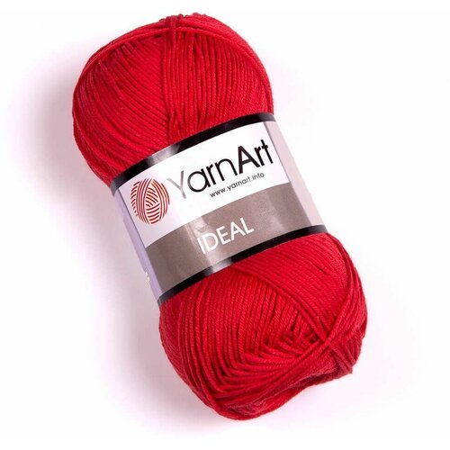 Пряжа для вязания YarnArt Ideal 170 метров, 50 г, 5 шт, №237 (красный)