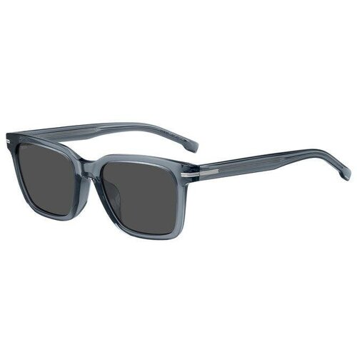 Солнцезащитные очки BOSS, кошачий глаз, оправа: пластик, для мужчин, синий