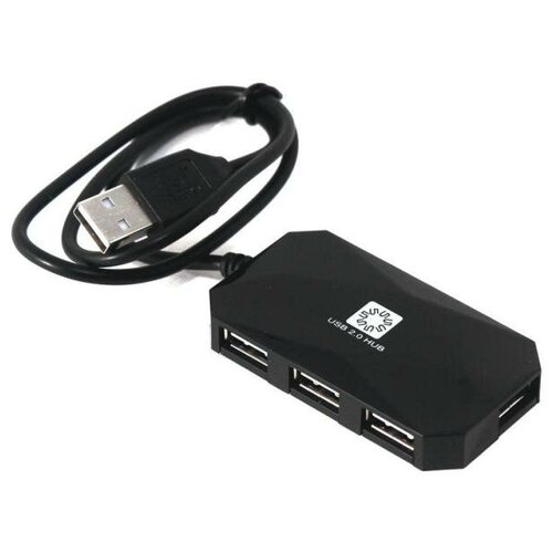 Концентратор USB 2.0 5bites HB24-207BK 4 x USB 2.0 черный