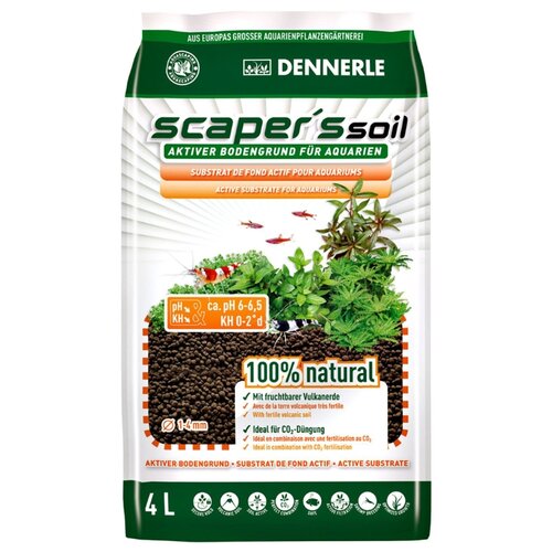 фото Грунт dennerle scaper's soil 4 л коричневый
