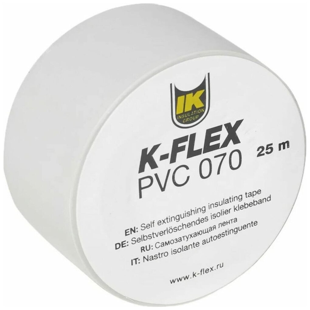 K-FLEX Лента для теплоизоляции 025-025 PVC AT 070 white R850CG020007W